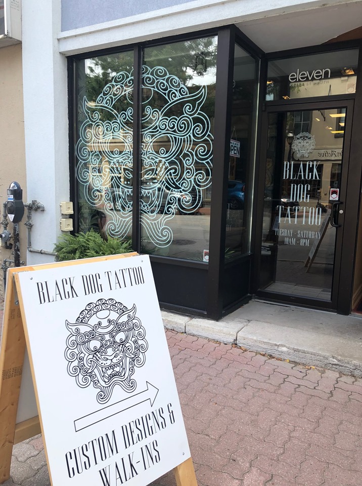 Black Dog Tattoos in Orillia, Ontario