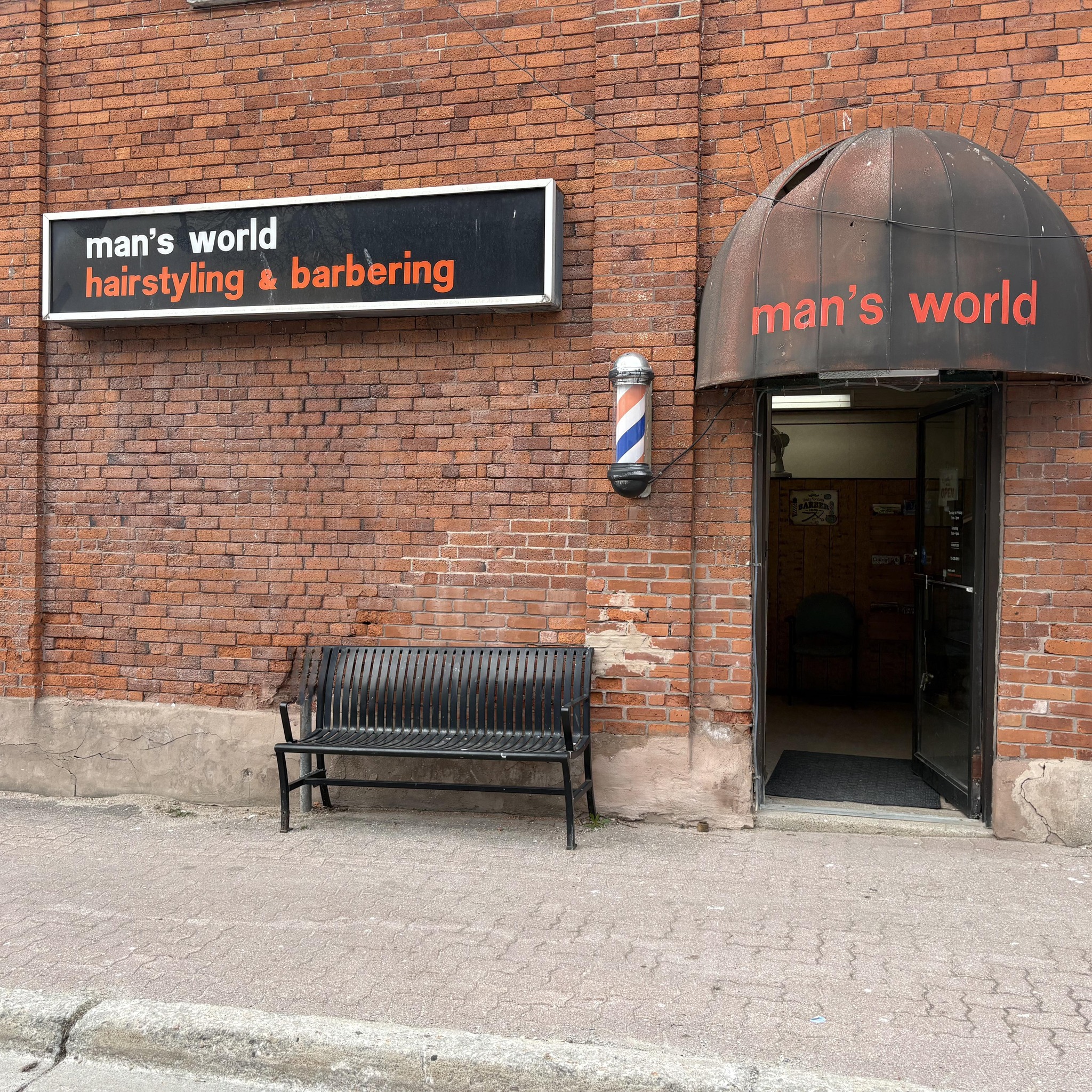 Mans World Barbershop in Orillia, Ontario